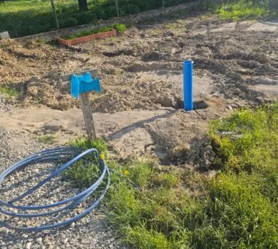 Odwiert studni głębinowej w Zameczku Grabiny