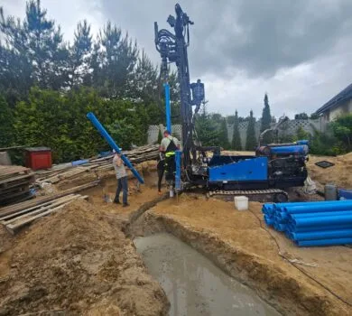 Odwiert studni głębinowej w Dąbrówce