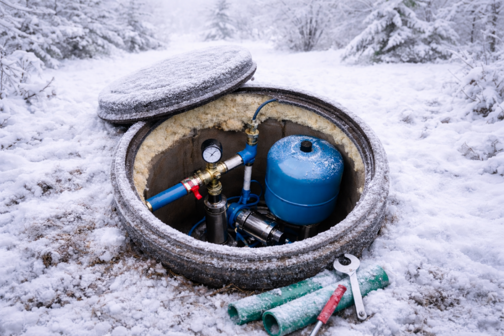 How to prepare the well for winter and protect the pump?