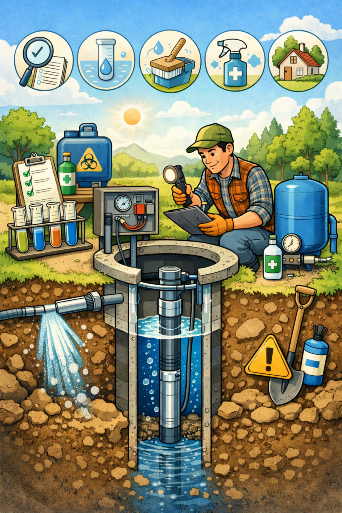 How to properly care for a deep well and its water to last for years?